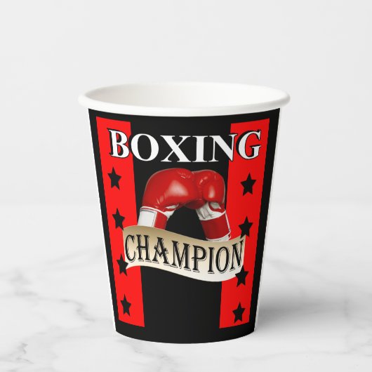 BOXING PAPIEREN BEKERS (Voorkant)