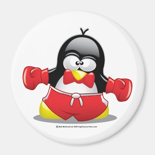 Boxing Penguin Magneet (Voorkant)
