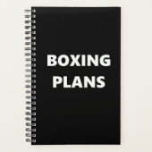 Boxing Planner Sports Theme Boxing Plans (Voorkant)