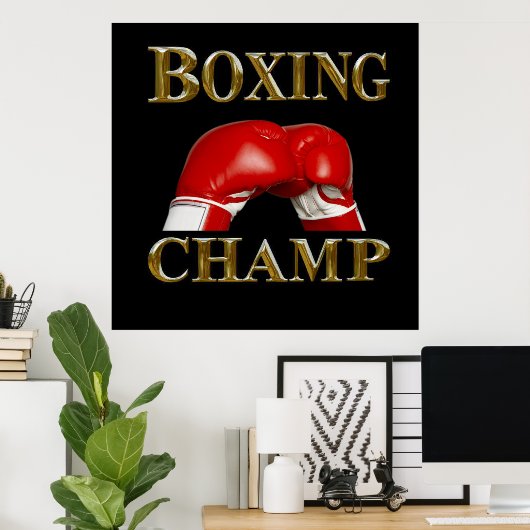 BOXING POSTER (Thuiskantoor)