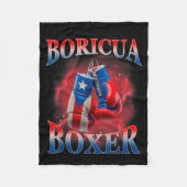 Boxing Puerto Rico Boricua Boxer Puerto Rican  Fleece Deken (Voorkant)