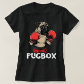 Boxing Pug Dog Boxer Kickboxer Bokshandschoenen Ki T-shirt (Design voorkant)