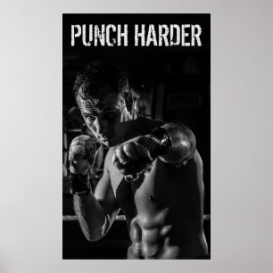 Boxing Punch Workout Motivatie Poster