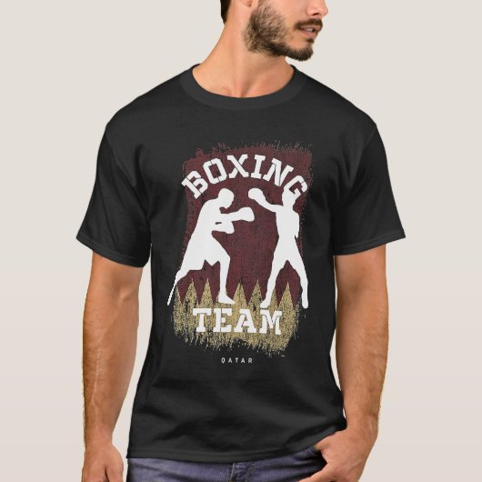 Boxing Qatar Combat Sports Fighter Boxing T-shirt (Voorkant)