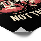 Boxing Quote Meme Strong Punches Zero Drama Punch Poster (Hoek)