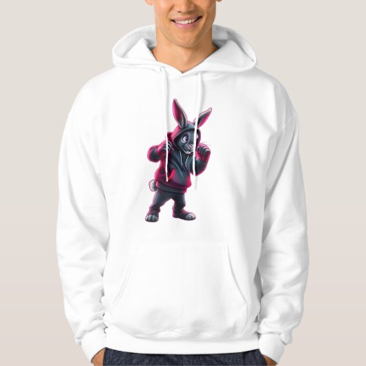 Boxing Rabbit Hoodie (Voorkant)