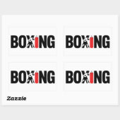 Boxing Rechthoekige Sticker (Vel)