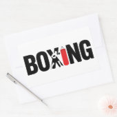 Boxing Rechthoekige Sticker (Envelop)