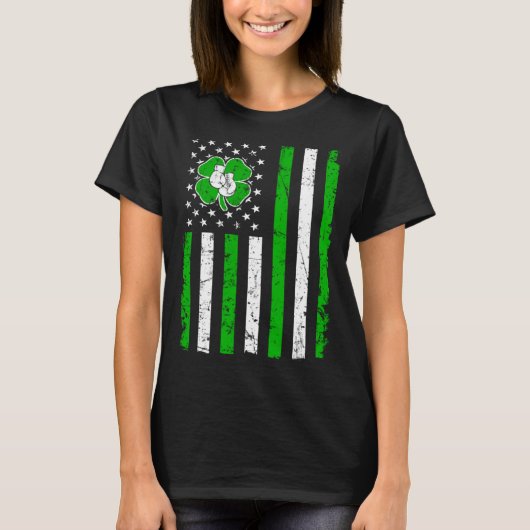 Boxing Retro St Patricks Day Irish Sport American  T-shirt (Voorkant)
