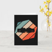 Boxing Retro Stijl Kaart (Gele Bloem)