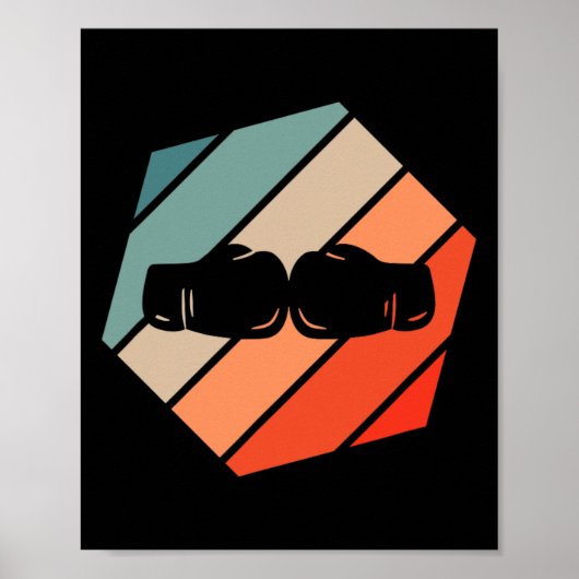 Boxing Retro Stijl Poster (Voorkant)