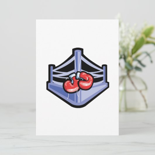 Boxing Ring Kaart (Staand voorkant)