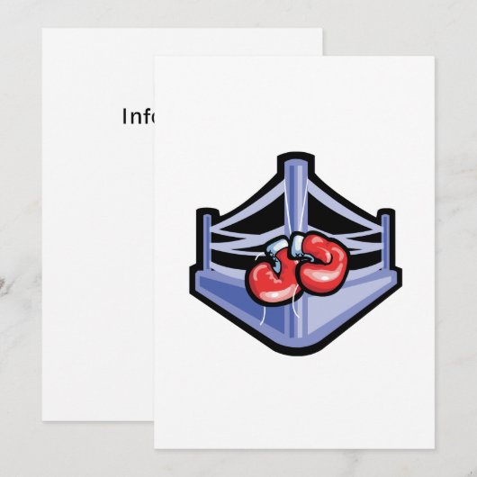 Boxing Ring Kaart (Voorkant / Achterkant)