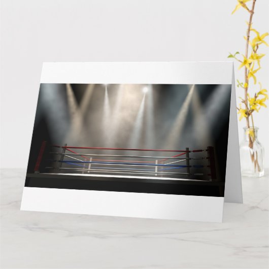 Boxing Ring Spotlit Dark Kaart (Gele Bloem)