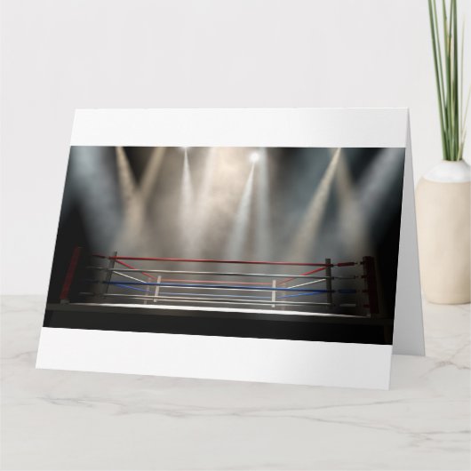 Boxing Ring Spotlit Dark Kaart (Voorkant)