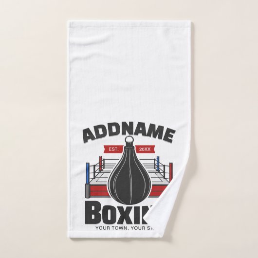 Boxing Ring VOEG NAAM toe Boxer Gym Speed Bag Bad Handdoek (Handdoek)