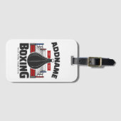 Boxing Ring VOEG NAAM toe Boxer Gym Speed Bag Bagagelabel (Voorkant (horizontaal))