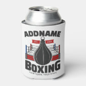 Boxing Ring VOEG NAAM toe Boxer Gym Speed Bag Blikjeskoeler (Blikje Voorkant)