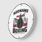 Boxing Ring VOEG NAAM toe Boxer Gym Speed Bag Grote Klok (Hoek)