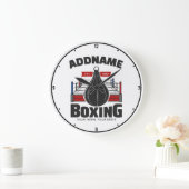 Boxing Ring VOEG NAAM toe Boxer Gym Speed Bag Grote Klok (Huis)