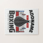 Boxing Ring VOEG NAAM toe Boxer Gym Speed Bag Legpuzzel (Horizontaal)