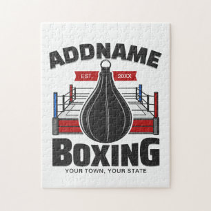 Boxing Ring VOEG NAAM toe Boxer Gym Speed Bag Legpuzzel
