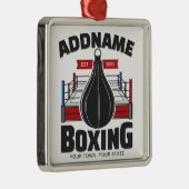 Boxing Ring VOEG NAAM toe Boxer Gym Speed Bag Metalen Ornament (Rechts)