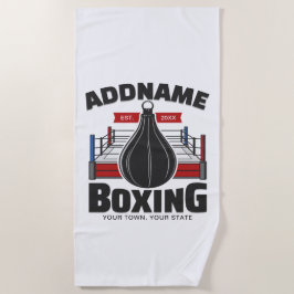 Boxing Ring VOEG NAAM toe Boxer Gym Speed Bag Strandlaken