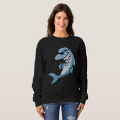 Boxing Roger Humor Sport Shark Trui (Voorkant volledig)