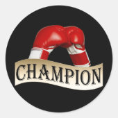 BOXING RONDE STICKER (Voorkant)