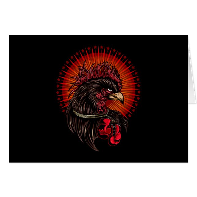 Boxing Rooster (Voorkant Horizontaal)