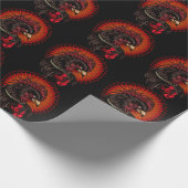 Boxing Rooster Cadeaupapier (Hoek)