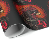 Boxing Rooster Cadeaupapier (Rol Hoek)