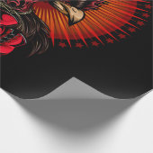 Boxing Rooster Cadeaupapier (Hoek)