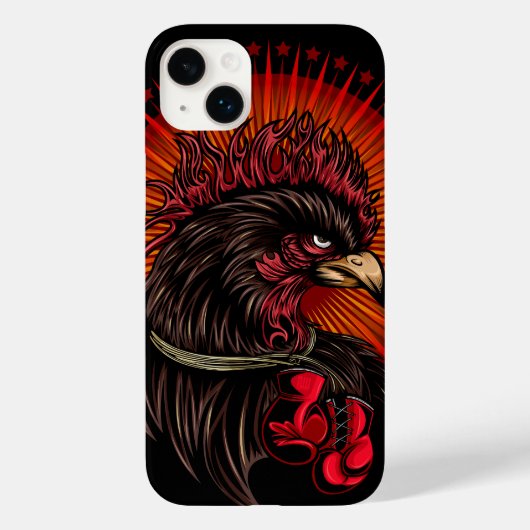 Boxing Rooster Case-Mate iPhone Case (Achterkant)
