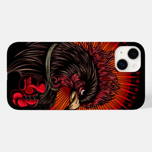 Boxing Rooster Case-Mate iPhone Case (Achterkant (horizontaal))