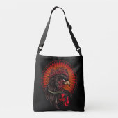 Boxing Rooster Crossbody Tas (Achterkant)