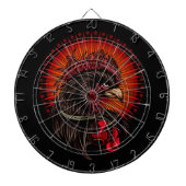 Boxing Rooster Dartbord (Voorkant)