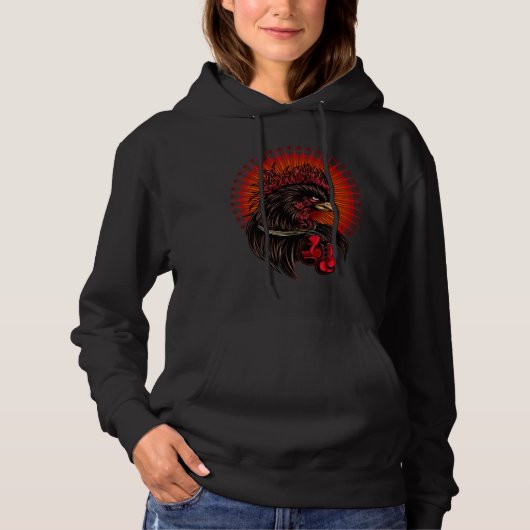 Boxing Rooster Hoodie (Voorkant)