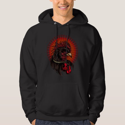 Boxing Rooster Hoodie (Voorkant)