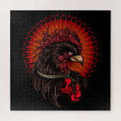 Boxing Rooster Legpuzzel (Horizontaal)