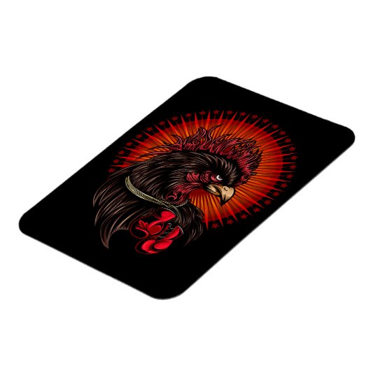 Boxing Rooster Magneet (Linkerzijde)