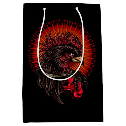 Boxing Rooster Medium Cadeauzakje (Voorkant)