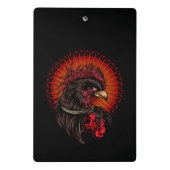 Boxing Rooster Mini Klembord (Achterkant)