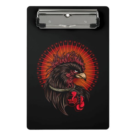 Boxing Rooster Mini Klembord (Voorkant)