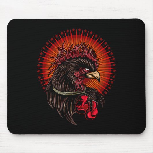 Boxing Rooster Muismat (Voorkant)