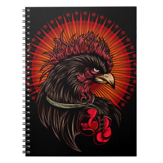 Boxing Rooster Notitieboek (Voorkant)