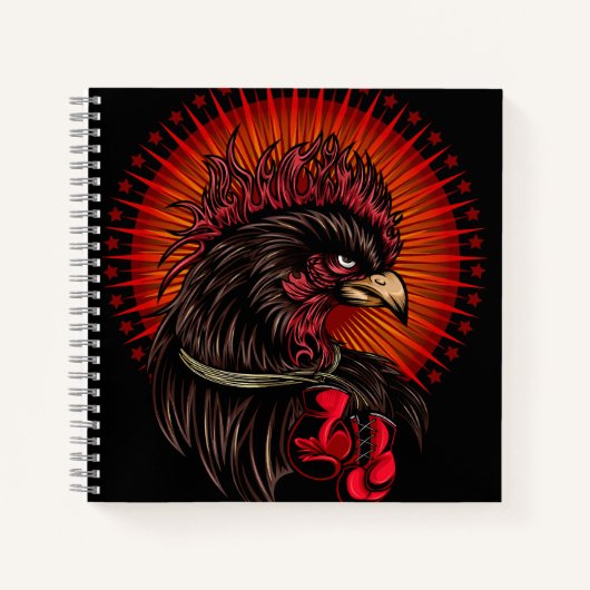 Boxing Rooster Notitieboek (Voorkant)