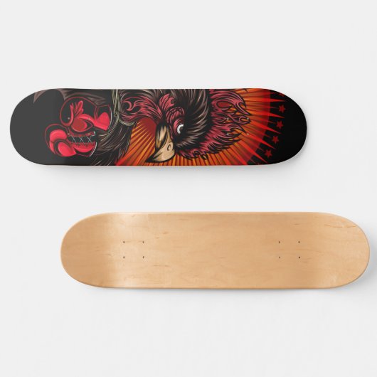 Boxing Rooster Persoonlijk Skateboard (Horizontaal)
