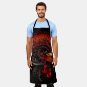 Boxing Rooster Schort (Gedragen)